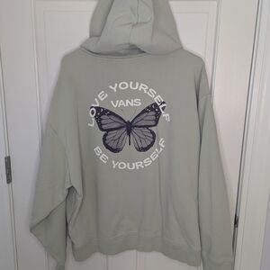 Vans Light Green Love Yourself Hoodie Size Large